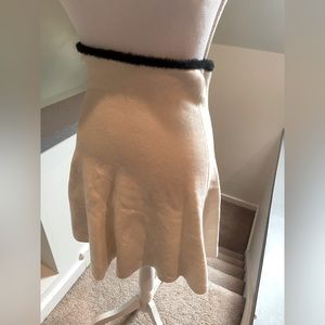 Zara Knit Cream Skirt- Size L